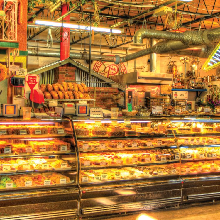 Inside of Mazzaro's deli and bakery market.