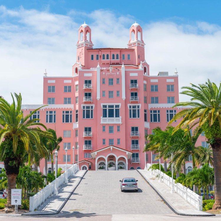 Front view of the Don Cesar on St. Pete Beach Florida