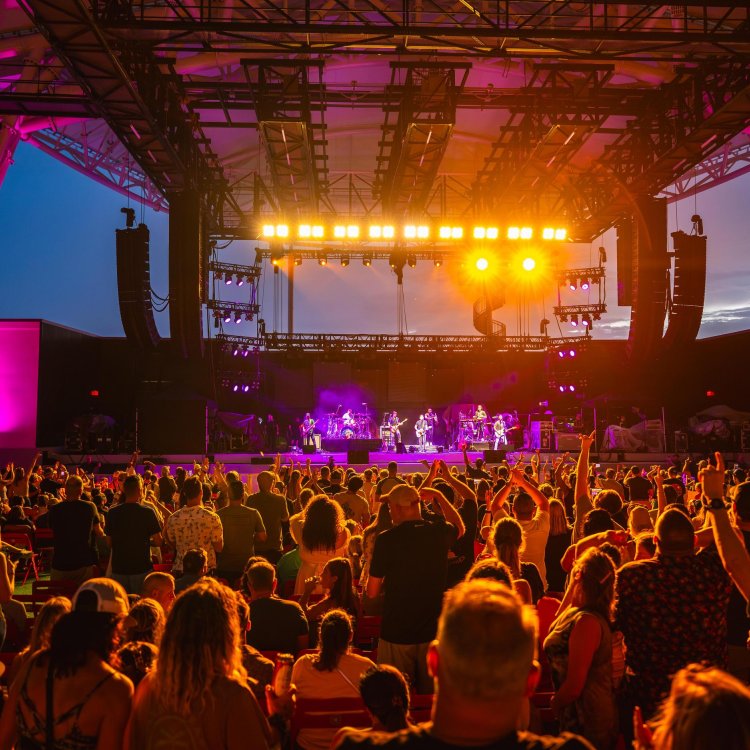 The Sound concert stage with crowd