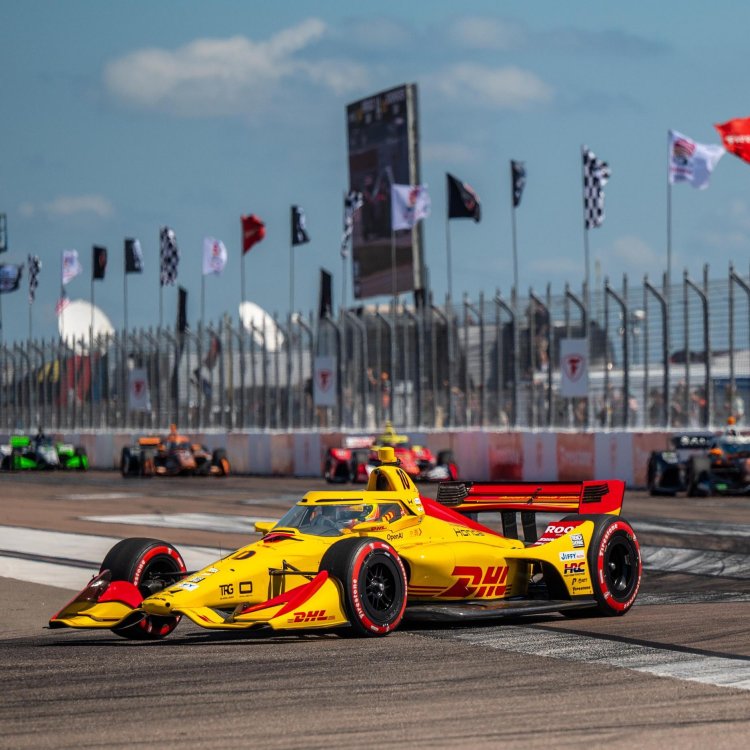 race cars at the Firestone Grand Prix in St. Petersburg FL in 2026