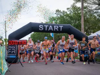 The start of the St. Pete Pride Fest