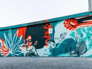 "Global Currency" Mural by Nneka Jones and Bianca Burrows 