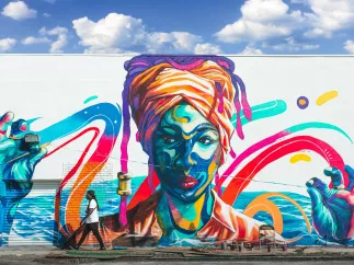 "Sewing Seas" by Taj Francis, Central Arts District
