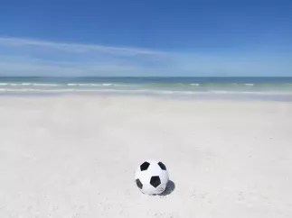 Play soccer on America's Best Beaches