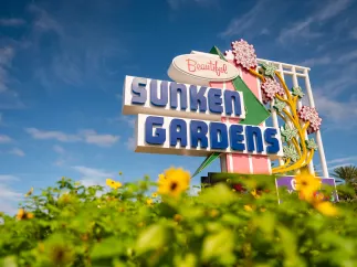 sunken garens sign