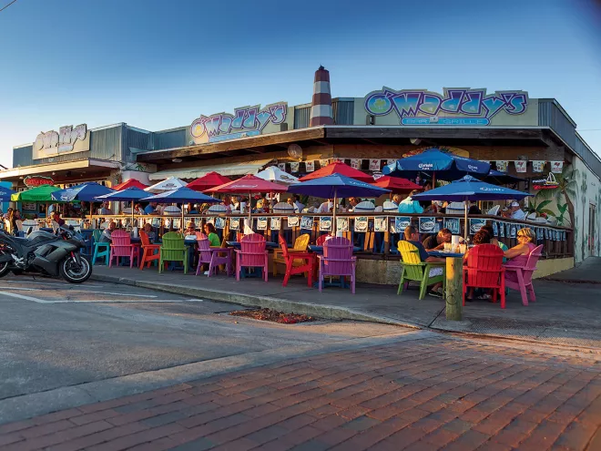An exterior shot of O'Maddy's Bar in Gulfport