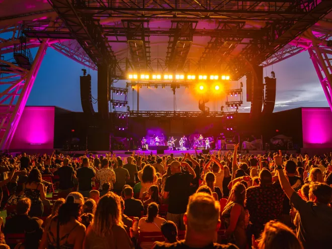 The Sound concert stage with crowd