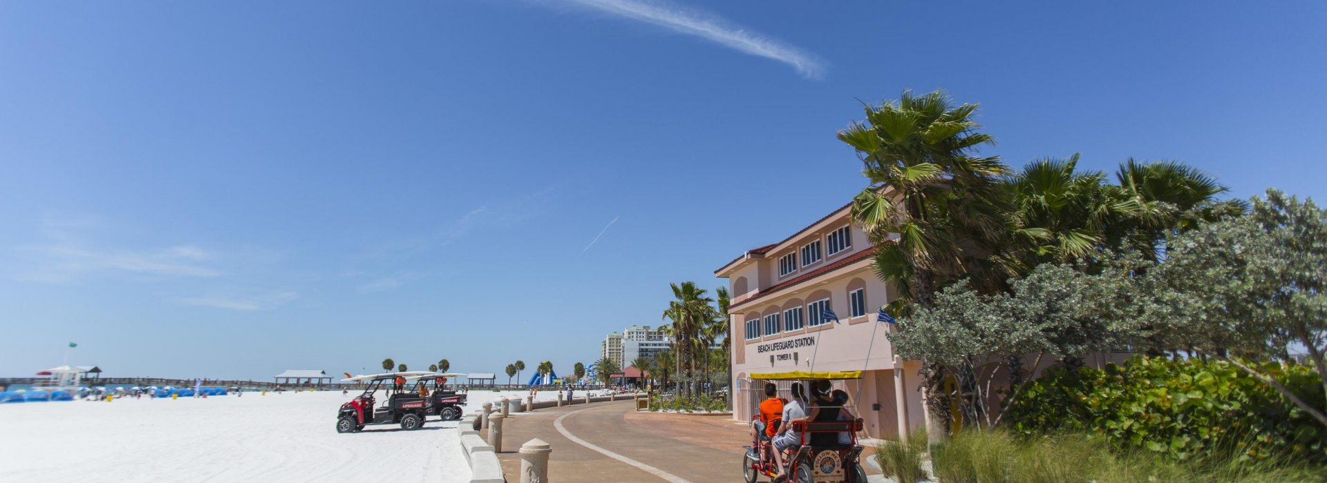 A shot of the Clearwater Beach Beach Walk