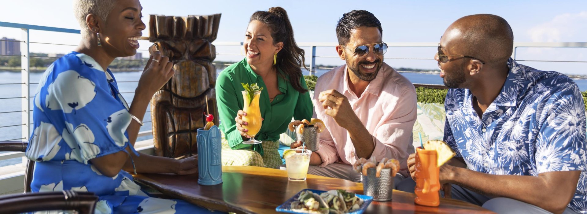 People enjoying a meal together