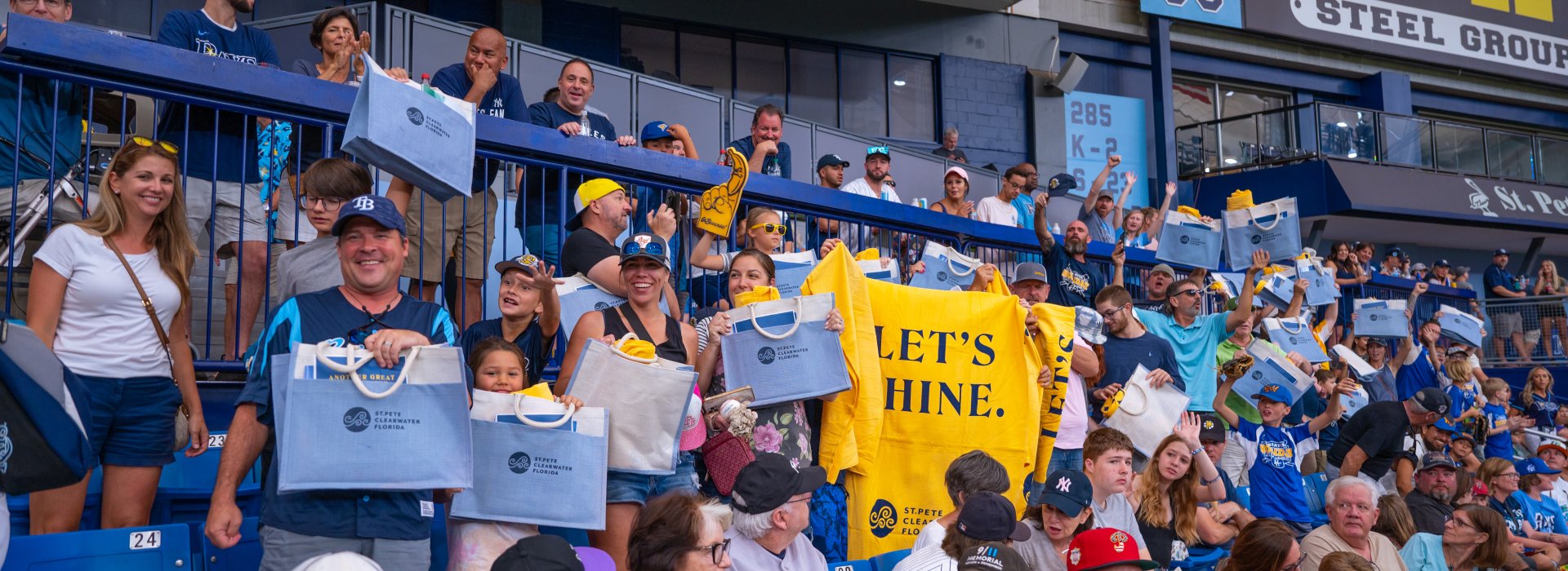 fans at a baseball game