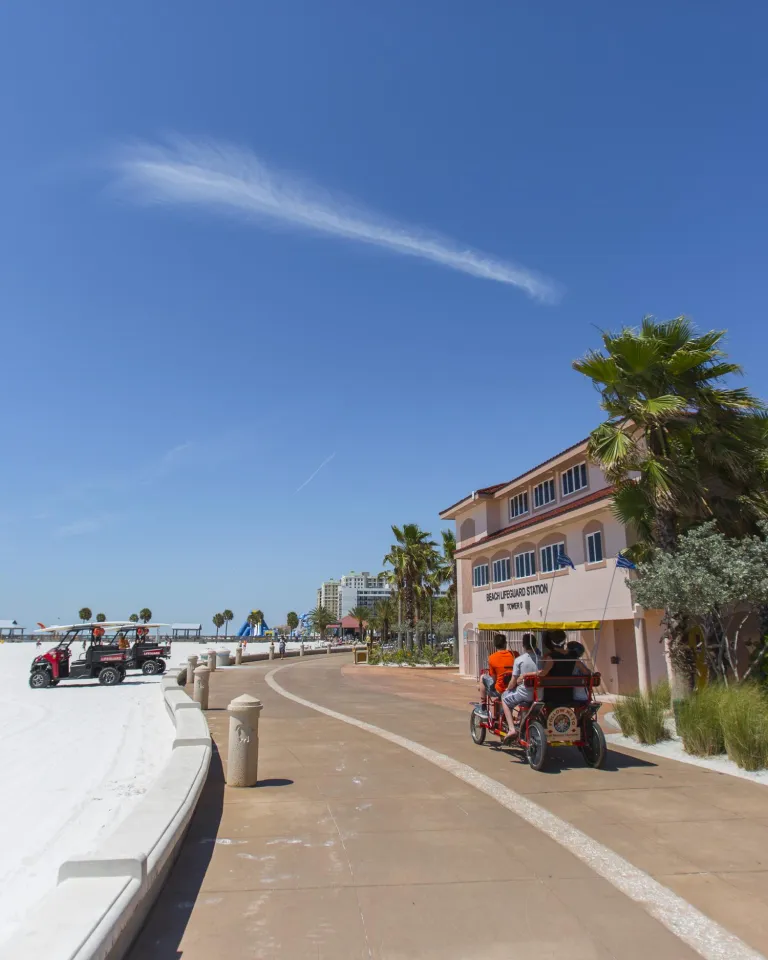 A shot of the Clearwater Beach Beach Walk