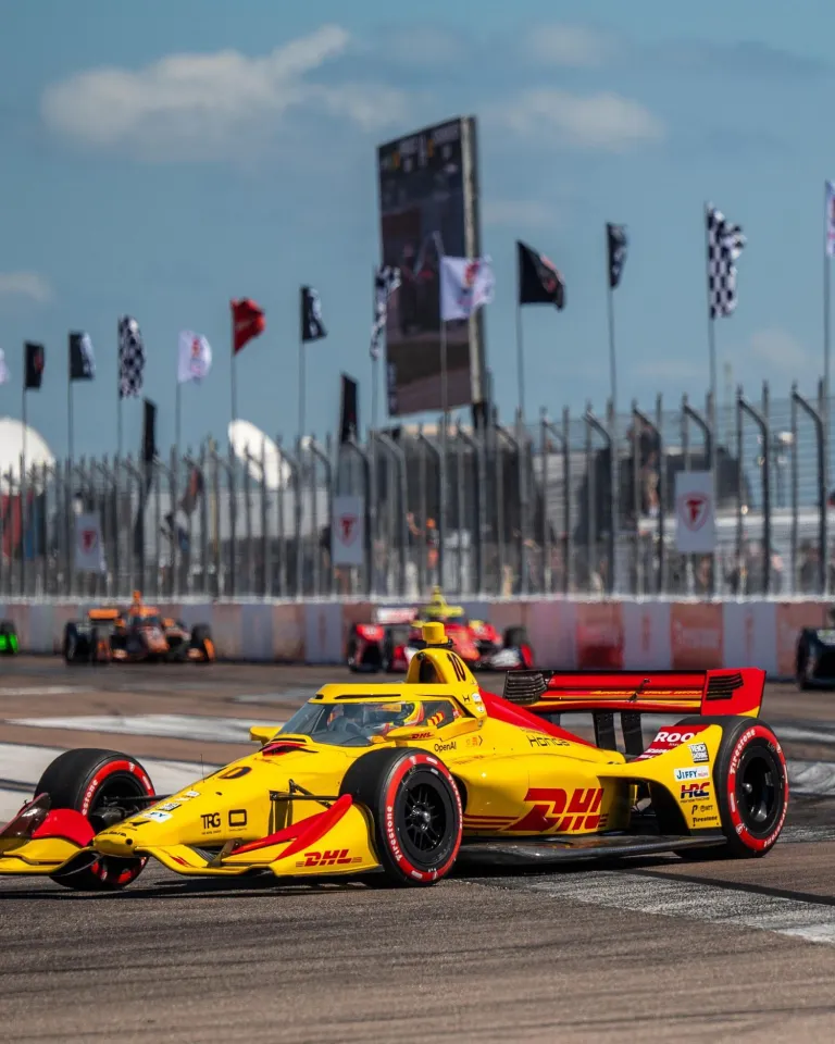 race cars at the Firestone Grand Prix in St. Petersburg FL in 2026