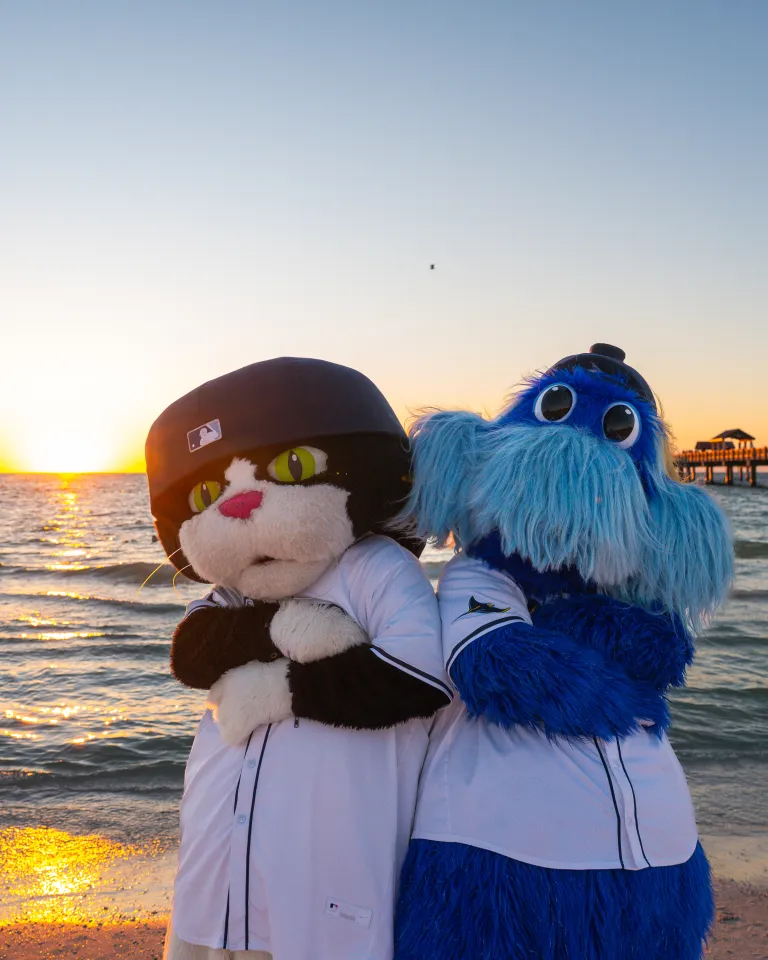 The Rays Mascot at Clearwater Beach
