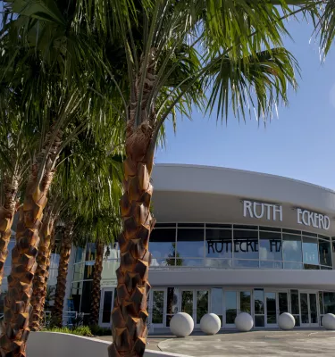 An exterior image of Ruth Eckerd Hall