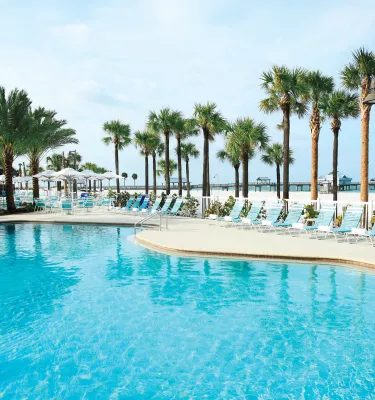 Hilton Clearwater Beach beachfront pool