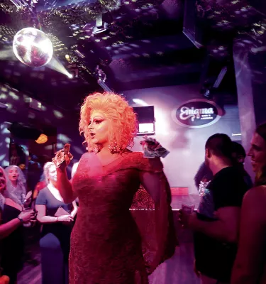 A drag-queen performer at the Enigma night club in St. Pete