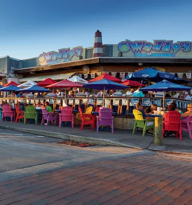 An exterior shot of O'Maddy's Bar in Gulfport