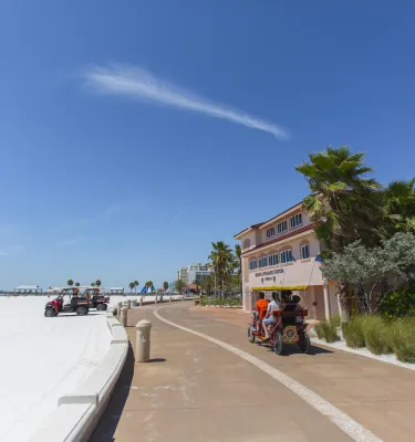 A shot of the Clearwater Beach Beach Walk