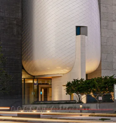The entrance to the Museum of the American Arts & Crafts Movement.