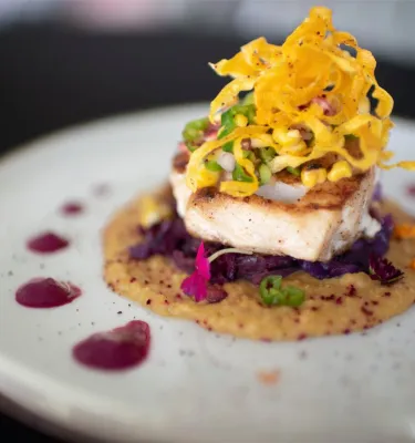 A plate of fish at Savor St. Pete