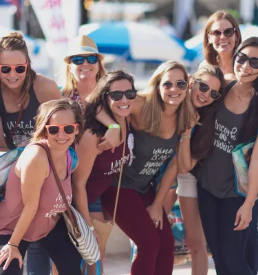 A group of woman attending Savor The Burg