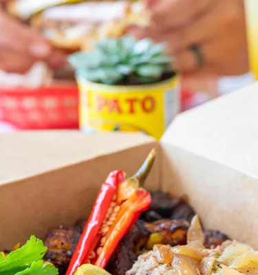 a tight shot of food from Bodega
