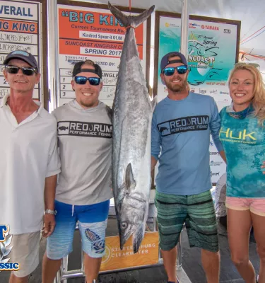 Weigh-in image of the suncoast kingfish classic