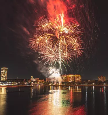 St. Pete Fireworks on the Pier