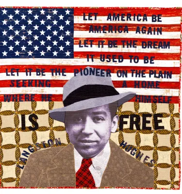 Tierney Davis Hogan, Langston Hughes, Pioneer Poet, 2021, ©Tierney Davis Hogan. 
