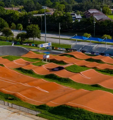 Aerial track shot