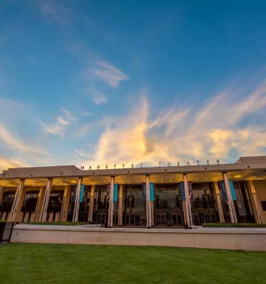 Sunset at Mahaffey Theater
