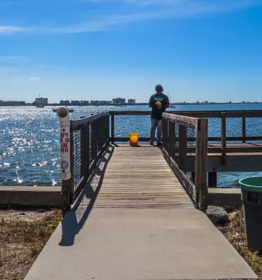 Boardwalk at Clam Bayou Nature Park.