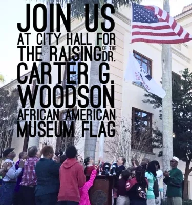 Woodson Museum flag-raising at St. Pete City Hall
