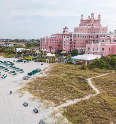 The Don CeSar Hotel as seen from the beach