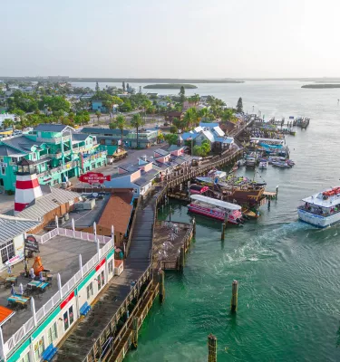 Aerial photo of John's Pass Village & Boardwalk