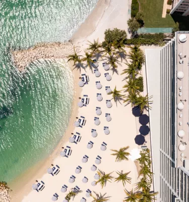 Beachfront hotel
