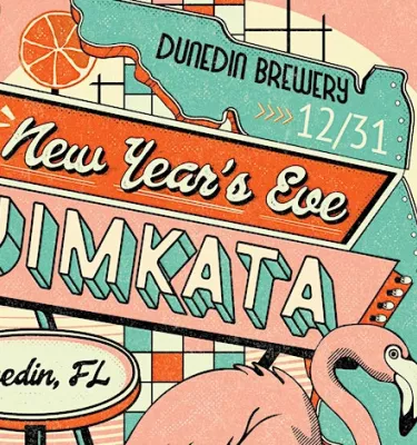 Jimkata on New Years Eve event flyer poster.