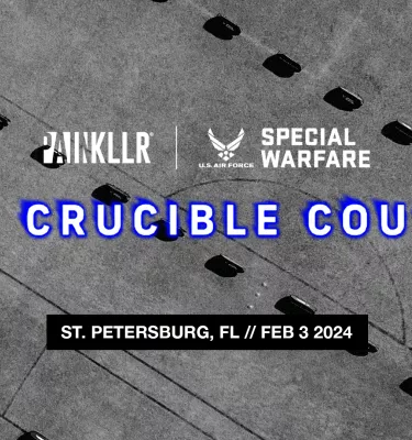 The Crucible course event flyer poster.