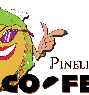 Taco Fest 2024 logo featuring a taco wearing sunglasses.