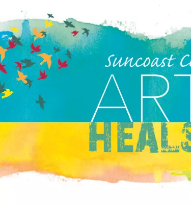 Suncoast Center, Inc. presenting the Art Heals exhibit.