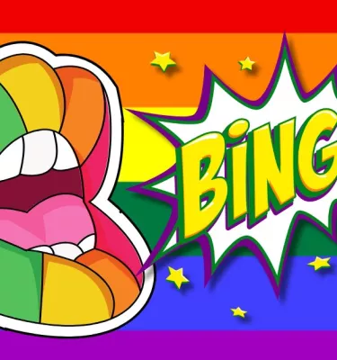 Dunedin Pride Drag Queen Bingo event flyer poster.