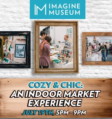 Cozy and chic indoor market at Imagine Museum in St. Pete.