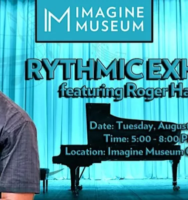 Roger Harrison rythmic exhibits event flyer poster.