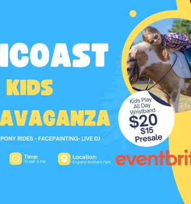 Suncoast Kids Extrava event flyer poster.