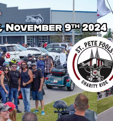Saturday, November 9th Veterans Day Ride event flyer poster.
