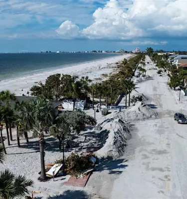 Aerial shot of St. Pete Beach.