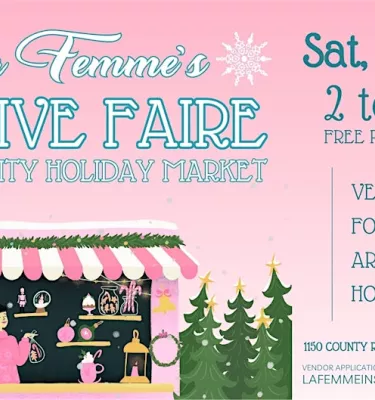 Festive Faire event flyer poster.