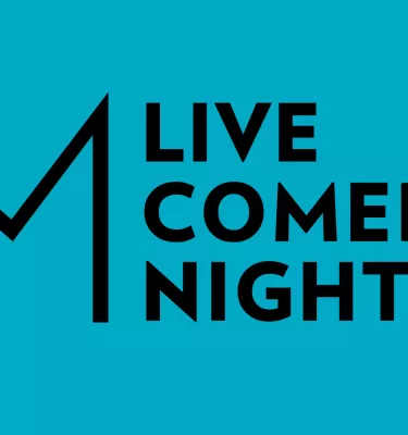 Imagine Museum Live Comedy Night event flyer poster.