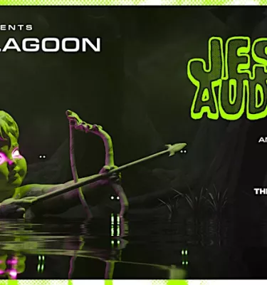 Cupid's Lagoon EDM Concert event flyer poster.