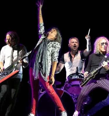 Rock band Foreigner concert poster.